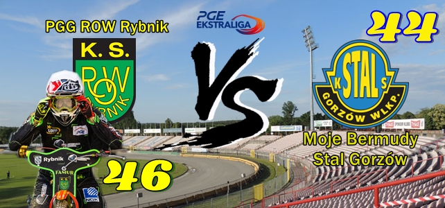 PGG ROW Rybnik – Moje Bermudy Stal Gorzów 46 : 44